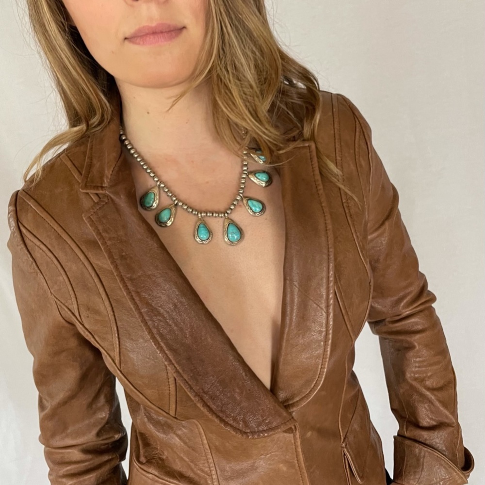 Lamb leather jacket, Guess, women’s size M